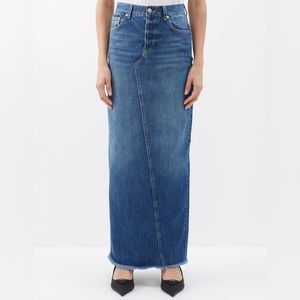 Raey denim maxi skirt